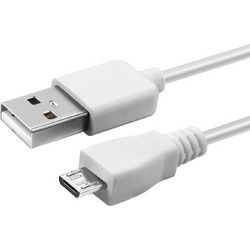 Καλώδιο σύνδεσης Ancus HiConnect USB σε Micro-USB 1A Λευκό 0.60m με Μπλε Βελούδινο Πουγκί Αποθήκευσης Συσκευών - ANCUS