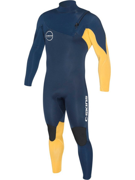 C-Skins Rewired Blue/Mustard Zipperless Ολόσωμη Στολή Κατάδυσης Neoprene για Θαλάσσια Σπορ 2mm