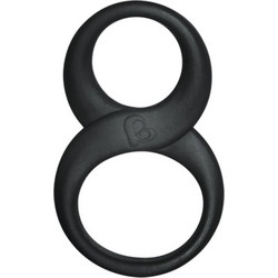 Rocks-Off 8 Ball Cock Ring Ελαστικό Δαχτυλίδι Πέους & Όρχεων Σιλικόνης 4.7cm Μαύρο