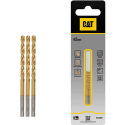 CAT Τρυπάνι τιτανίου HSS σετ:3τεμ 2x49mm DA02001