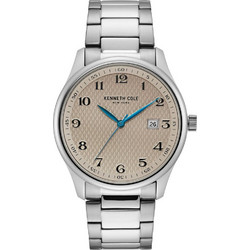 Kenneth Cole New York Ανδρικό Ρολόι με Ασημί Μεταλλικό Μπρασελέ KC50841003