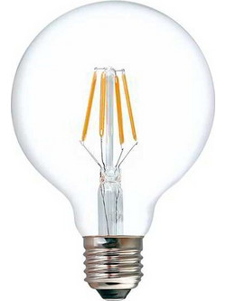 Λαμπτήρας LED G80 Bulb pakoworld 4W E27 3000K 200-220V clear
