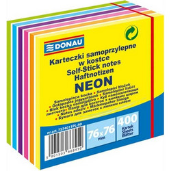Postit Αυτοκόλλητα Χαρτάκια Office Neon 400 Φύλλα 76x76mm Πολύχρωμα