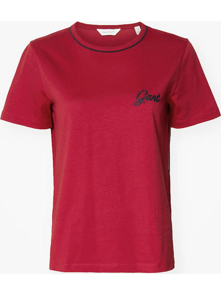 Γυναικείο T-shirt Μπορντό με Λογότυπο Gant 3GW4200551-629
