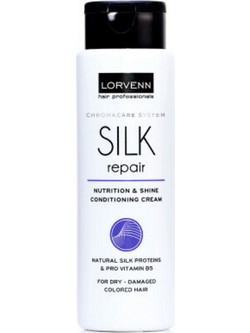 Lorvenn Silk Repair Conditioning Cream Conditioner για Προστασία Χρώματος & Επανόρθωση για Ξηρά Βαμμένα & Ταλαιπωρημένα Μαλλιά 300ml