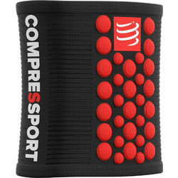 Compressport Wrist band (Μαύρο-Κόκκινο) 2τμχ