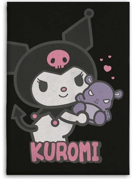 HELLO KITTY - Flanel Blanket 110x150cm - Kuromi