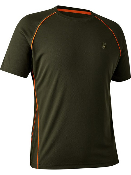 Μπλουζάκι T-shirt Deerhunter Chamois Olive/Orange 8096-361