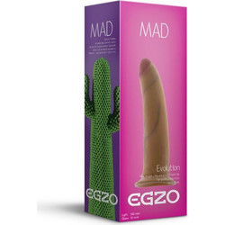 Egzo Cactus Ρεαλιστικό Dildo με Βεντούζα 18cm Tan