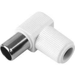 Γωνιακό Φις RF Αρσενικό 9.5mm Λευκό