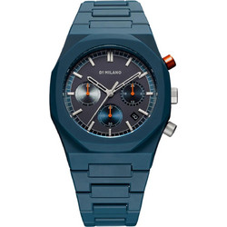 D1 Milano Polycarbon Blue Ανδρικό Ρολόι με Μπλε Μπρασελέ D1-PCBU09