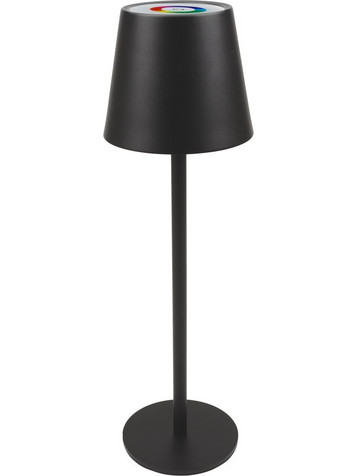Powertech Led επιτραπέζιο φωτιστικό RGB, ρυθμιζόμενο, επαναφορτιζόμενο, μαύρο - (HLL-0195)