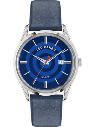 Ted Baker Ανδρικό Ρολόι με Μπλε Δερμάτινο Λουράκι BKPLTF302