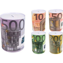 Μεταλλικός Κουμπαράς Χαρτονόμισμα Euro 15x10cm