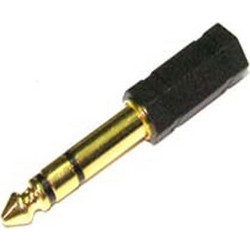 ADAPTOR 6.3mm STEREO / 3.5mm STEREO ΘΗΛΥΚΟ ΕΠΙΧΡΥΣΟ AU1303 UNI