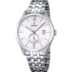 Festina Ανδρικό Ρολόι με Ασημί Μεταλλικό Μπρασελέ F16871/2
