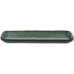 Bitz Πιατέλα Σερβιρίσματος Stoneware 38x14 Εκ. - Gastro Black/Green