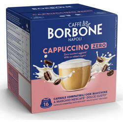 Borbone Κάψουλες Zero Cappuccino Συμβατές με Μηχανή Dolce Gusto 16τμχ