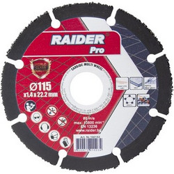 ΤΡΟΧΟΣ ΚΟΠΗΣ RAIDER CARBIDE 115X1,4mm 160153