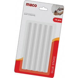 ΚΟΛΛΑ ΘΕΡΜΗΣ ΣΙΛΙΚΟΝΗΣ ΔΙΑΦΑΝΗ Φ11,2mm X 10 cm MACO (σετ 10τμχ) (ΚΑΡΤΕΛΑ)