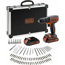 Black & Decker BDCDC18BAFC Δραπανοκατσάβιδο Μπαταρίας 18V 2x1.5Ah