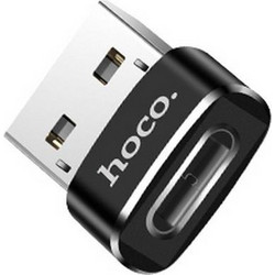 Αντάπτορας Hoco UA6 USB σε USB-C Μαύρο - Hoco