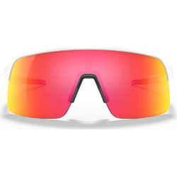 Oakley OO9463 18 Αθλητικά Γυαλιά Ηλίου Μάσκα Κοκάλινα Λευκά με Ροζ Καθρέπτη Φακό