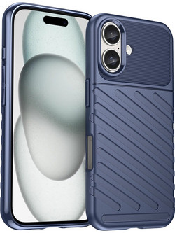 Thunder Case for iPhone 16 Plus Silicone Case - Blue
