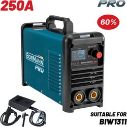 Bormann BIW2250 Ηλεκτροκόλληση Inverter MMA / MIG / MAG / TIG 250A 60%