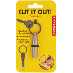 Μπρελόκ Κοπίδι Με Κεραμική Λεπίδα Cut It Out Kikkerland KR109 - Kikkerland