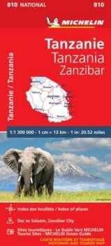 Tanzania & Zanzibar - Michelin National map 810