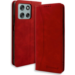 Bodycell Book Case Θήκη Red (Motorola Moto G56)