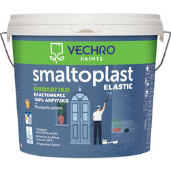 Vechro Smaltoplast Elastic Eco Οικολογικό Μονωτικό Ακρυλικό Χρώμα Εξωτερικού Χώρου Λευκό 10lt