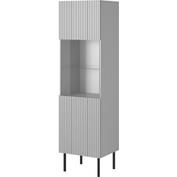 Βιτρίνα ASENSIO KM-1 σε ανοιχτό γκρι 50x42x180cm