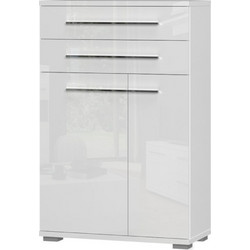 PoliHome Realm 2D2S Παπουτσοθήκη Ξύλινη Λευκή Μ76xΠ36xΥ117cm 162312699