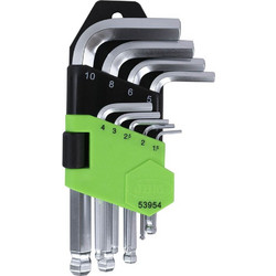 53954 JBM ΣΕΤ ΚΛΕΙΔΙΑ ALLEN Hex 1.5-10mm 9 ΤΕΜ