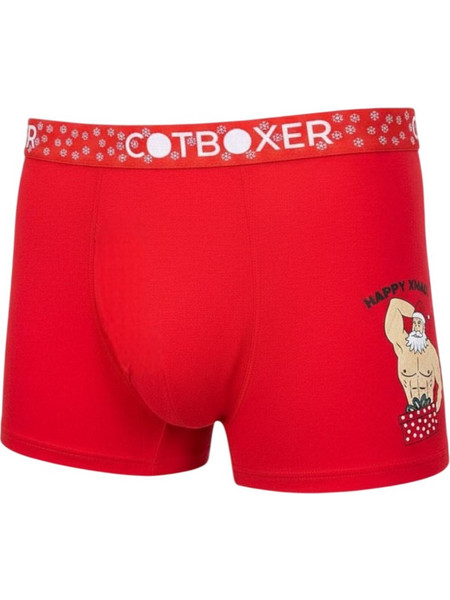 ΑΝΔΡΙΚΟ BOXER ΜΕ ΕΟΡΤΑΣΤΙΚΟ ΣΧΕΔΙΟ W25 COTBOXER BODY SANTA 1001Y.B CTBCHR-1 - ΚΟΚΚΙΝΟ
