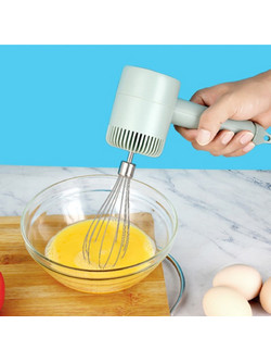 Ασύρματο Ηλεκτρικό Μίξερ Κουζίνας 250ml 3 Ταχυτήτων - Πράσινο