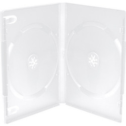 MediaRange DVD Case for 2 Discs 14mm machine packing grade Frosted/Transparent (MRBOX26-M)