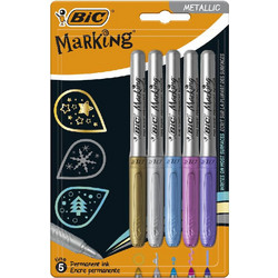 Bic Marking Ανεξίτηλοι Μαρκαδόροι 1.8mm Πολύχρωμοι 5τμχ