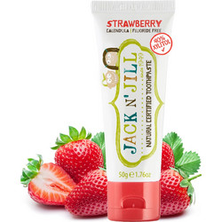 Jack N' Jill Natural Strawberry Calendula Παιδική Οδοντόκρεμα για Προστασία Ούλων 50gr