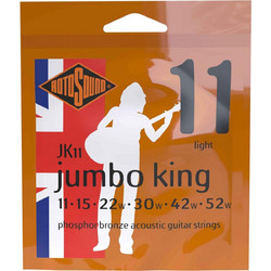 Rotosound JK11 Σετ 6 Χορδές Ακουστικής Κιθάρας Phosphor Bronze 11-52" Light Tension