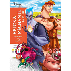 COLORIAGES MYSTERES DISNEY - HEROS & MECHANTS, LA BATTLE