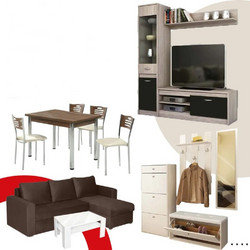 Genomax Φοιτητικά Πακέτα Επίπλων 5τμχ Living1