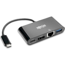 Eaton USB-C Docking Station με HDMI 4K PD Ethernet Μαύρο (U444-06N-H4GUBC)