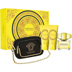 Versace Yellow Diamond Eau de Toilette 90ml + Body Lotion 100ml + Shower Gel 100ml + Clutch