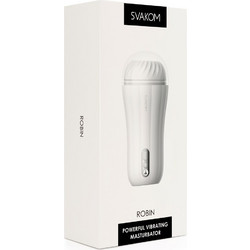 Svakom Robin USB Pocket Anal Αυνανιστήρι με Δόνηση White