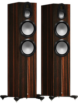 Monitor Audio Gold 500 6G Ζεύγος Ηχείων Hi-Fi Δαπέδου 600W 3 Δρόμων Macassar