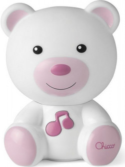 Chicco First Dreams: Βρεφικό Φωτάκι Νυκτός Αρκουδάκι με Μελωδίες, Ροζ (Y01-09830-10)
