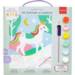 La Petite Epicerie Σετ Ζωγραφικής με Αριθμούς Petit Pinceau Kids Licorne Et Piou